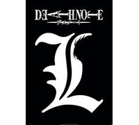 Death Note - Poster - L Symbol + 1 paquet de tesa Powerstrips® - Contenu 20 pièces