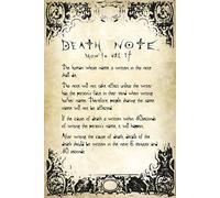 Death Note - Poster - Règles + 1 Ex - Taille du poster 61x91,5cm