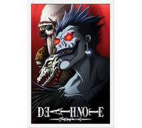 Death Note - Poster - Shinigami + cadre amovible, Shinsuke® Maxi MDF blanc, vitre acrylique
