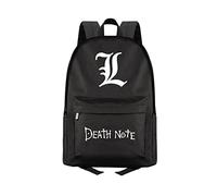 Death Note Sac à dos d'école, sac à dos Yagami léger en toile imprimée 3D, sac à dos pour ordinateur portable, sac à dos de dessin animé, sac à dos léger et décontracté pour l'école, le bureau, les