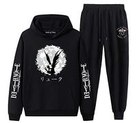 Death Note Survêtement Ensemble Deux Pièces Anime Japonais Ryuk Imprimé Sweat À Capuche et Jogger Ensemble pour Femmes Hommes