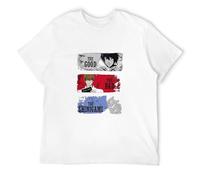 Death Note T-Shirt The Good The Bad The Shinigami Anime Manga Adult Tee Top T-Shirt WhiteXL