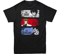 Death Note T-T-Shirts à Manches Courtes The Good The Bad The Shinigami Manga Adult Tee Top Black(X-Large)