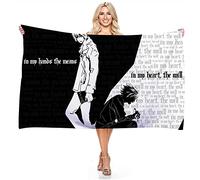 Death Note-Yagami Light Anime Microfibre Léger Absorption Sans Sable Séchage Rapide Serviette De Plage Camping Serviette Voyage Piscine Pique-nique Bain Serviette De Bain