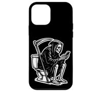 Death on The Throne Doom Scrolling The Internet Coque pour iPhone 12 Mini