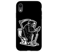 Death on The Throne Doom Scrolling The Internet Coque pour iPhone XR