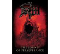 Death - Poster "The Sound Of Perseverance", Tissu RO5457 (Taille unique) (Rouge/Noir)