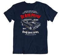 Death Proof Movie Film T-Shirt Tee Hot Rod Speed Quentin Tarantino Kurt Russell Black XL