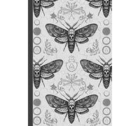 Death’s-Head Hawkmoth Journal: Victorian Engraving Style Moth Design With Natural History Aesthetic