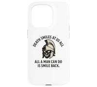 Death Smiles at Us All - Citation du Gladiateur Marc Aurèle Coque pour iPhone 15 Pro
