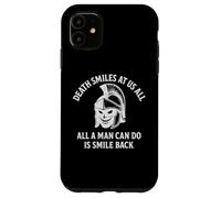 Death Smiles at Us All Stoic Marcus Aurelius Gladiator Citation Coque pour iPhone 11