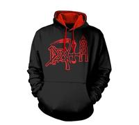 DEATH - SCREAM BLOODY GORE BLACK Varsity Hooded Sweat (No Zip) Medium