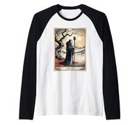 Death Tarot Shirt - Transformation & New Beginning Tee Manche Raglan
