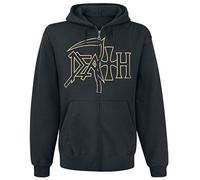 Death The Sound of Perseverance Homme Sweat-Shirt zippé à Capuche Noir