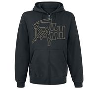 Death The Sound of Perseverance Homme Sweat-Shirt zippé à Capuche Noir