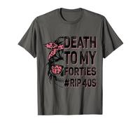 Death To My Forties Squelette amusant pour 50e anniversaire T-Shirt