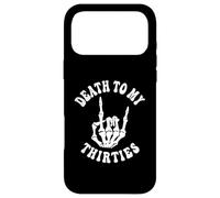 Death to My Thirties 30s Cool Turning 40th Birthday Squelette Coque pour iPhone 17 Pro Max