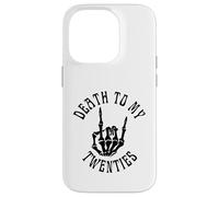 Death To My Twenties Funny R.I.P 20s, 30th Birthday Squelette Coque pour iPhone 14 Pro