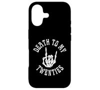 Death to My Twenties Funny R.I.P 20s, 30th Birthday Squelette Coque pour iPhone 17