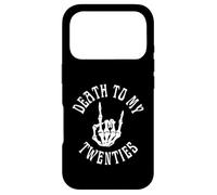 Death to My Twenties Funny R.I.P 20s, 30th Birthday Squelette Coque pour iPhone 17 Pro