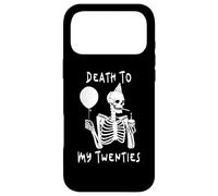 Death to My Twenties Funny R.I.P 20s, 30th Birthday Squelette Coque pour iPhone 17 Pro Max