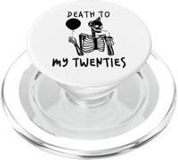 Death to My Twenties Funny R.I.P 20s, 30th Birthday Squelette PopSockets PopGrip pour MagSafe