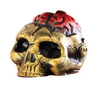 Death Whistle - Hurler La Guerre Aztec Sifflet, Horreur De La Forme Du Crâne 3d Horreur Math Whistle, Humain Comme Cris Sifflet - Portez Un Houblon Avec Un Sac À Cordon Pour Halloween Day Of The Dead