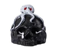 Death Whistle, Self Defense Halloween Prank Tools, Death Skull Horn Octopus Whistle | for Outdoor Picnic Hiking Climbing War Exhibitions Meditation Film Party Collectors, 7.2x9.3x7.4cm