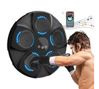 DEaThsalL Machine De Boxe Musicale Intelligente, pour La RéPonse D'Agilité des Sports De Boxe, avec Capteur De LumièRe Et Bluetooth, 400 Kg RéSiste Aux Coups, Aux Exercices De Fitness,Blue-Light
