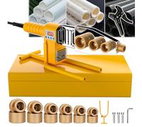 DEaThsalL Machine De Soudage De Tuyaux en Plastique, Affichage Numérique Intelligent 63/23 Types PE/PB/Ppr, Soudeur par Fusion De Tuyaux, Ligne Anti-Brûlure Réglable De 0 à 320 ℃,#63