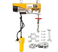 DEaThsalL Palan éLectrique De 12 à 30 M, Petite Grue Domestique, avec éPandeur Simple/Double, Longueur du Cordon De La PoignéE De 3 M, pour Garage, EntrepôT, Usine,105KG*20M