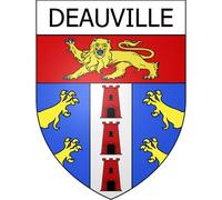 Deauville 14 ville Stickers blason autocollant adhésif - Taille : 12 cm