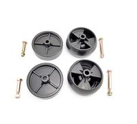 deawater Lot de 4 roues de terrasse 734-04155 et 734-0973 934-0973 (5") avec boulons écrous 938-0373 938-0737 pour MTD Toro 112-0677 112-0337