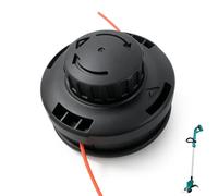 deawater Tête de débroussailleuse de rechange 191D89-4 pour débroussailleuse sans fil Makita XRU16 XRU17 XRU18 XRU23 GRU01, filetage M10 x 1,25 LH, robinet double ligne de 102 mm et tête
