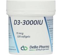 Deba D3-3000IU 75mcg Softgels 120