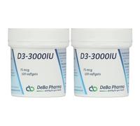 DeBa Pharma Vitamine D3-3000 IU 75mcg Capsule(S) 2x120 pc(s)