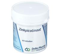 DeBa Pharma Zinkpicolinaat haut, immunité et fonction cognitive Comprimé(S) 60 pc(s)