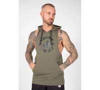 Lawrence Hooded Tank Top - Dark Green - 4XL