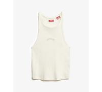 Superdry Débardeur Essential dos nageur avec logo Femme Blanc XS