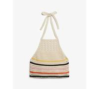 Débardeur à dos nu en crochet femme Superdry Beige M