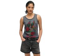 Superdry Neo Trad Tattoo Scoop Sleeveless T-shirt Gris XS Femme