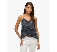 Débardeur à liseré échelle femme Superdry Bleu M