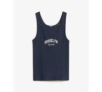 Superdry Athletic Ess Graphic Sleeveless T-shirt Bleu XL Femme