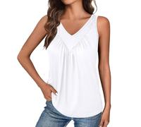 Débardeur À Pois Dentelle Musculation Manche Oversize Personnalisable Simple Du Football Strass Blouse Gaze Américain Cerise Double Soutif Filet Multicolor Street Jogging