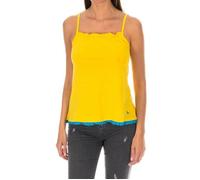 Débardeur à volants femme ADM0097-Jaune XS