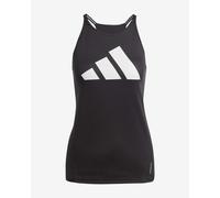 adidas Femme Run It Stripes Tank Top, Black, XS
