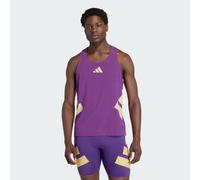 Debardeur adidas adizero road to records violet or homme