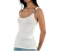 Débardeur ajusté femme - Morgan 231-DUA - Blanc - Col classique M