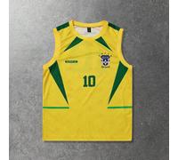 Débardeur ample décontracté pour hommes pour la Coupe du Monde 2026, style printemps/été, avec motif aux couleurs du Brésil et impression en anglais L,M,S,XL,XXLLettresÉtoffe