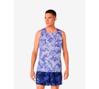 Asics T-shirt Fujitrail Singlet sans manches violet et blanc Taille L